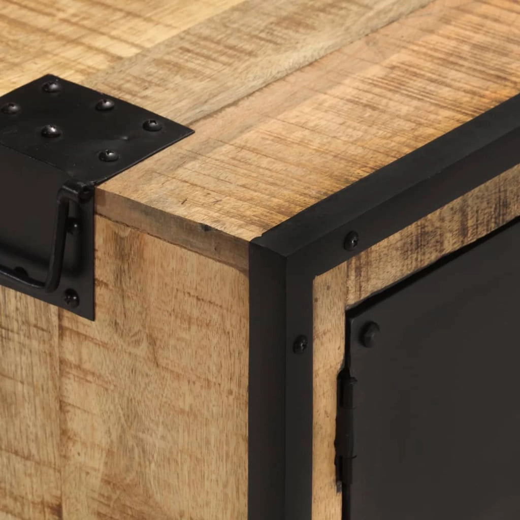 Rough Mango Wood TV Stand with Storage Drawer N813100