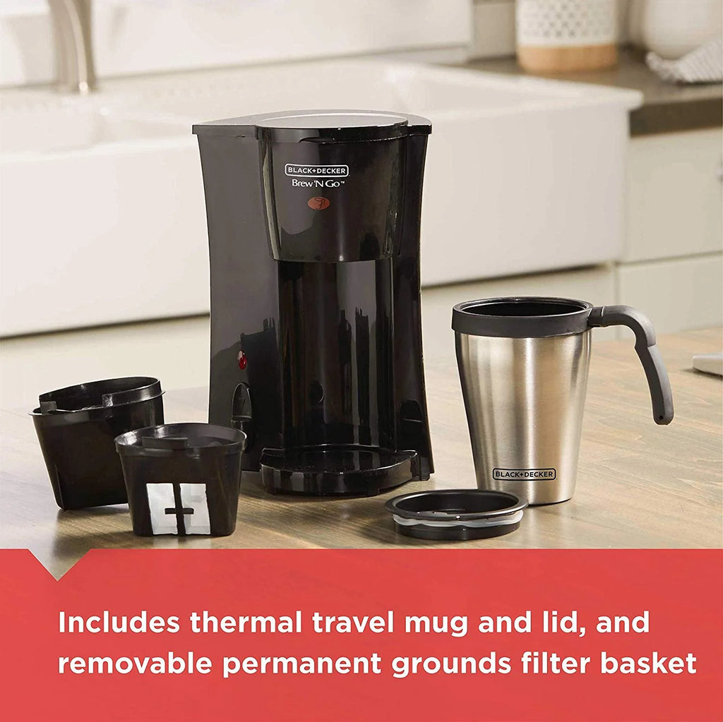 Black/Stainless Steel Coffeemaker W547