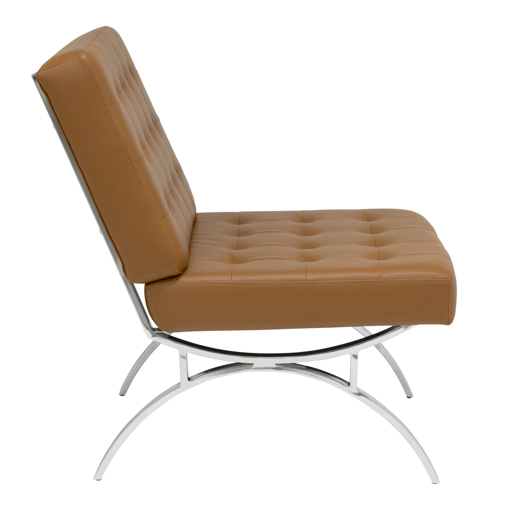 Brown Blended Leather Accent Chair R3233