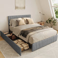 Queen Bed Frame with 4 Storage Drawers W988