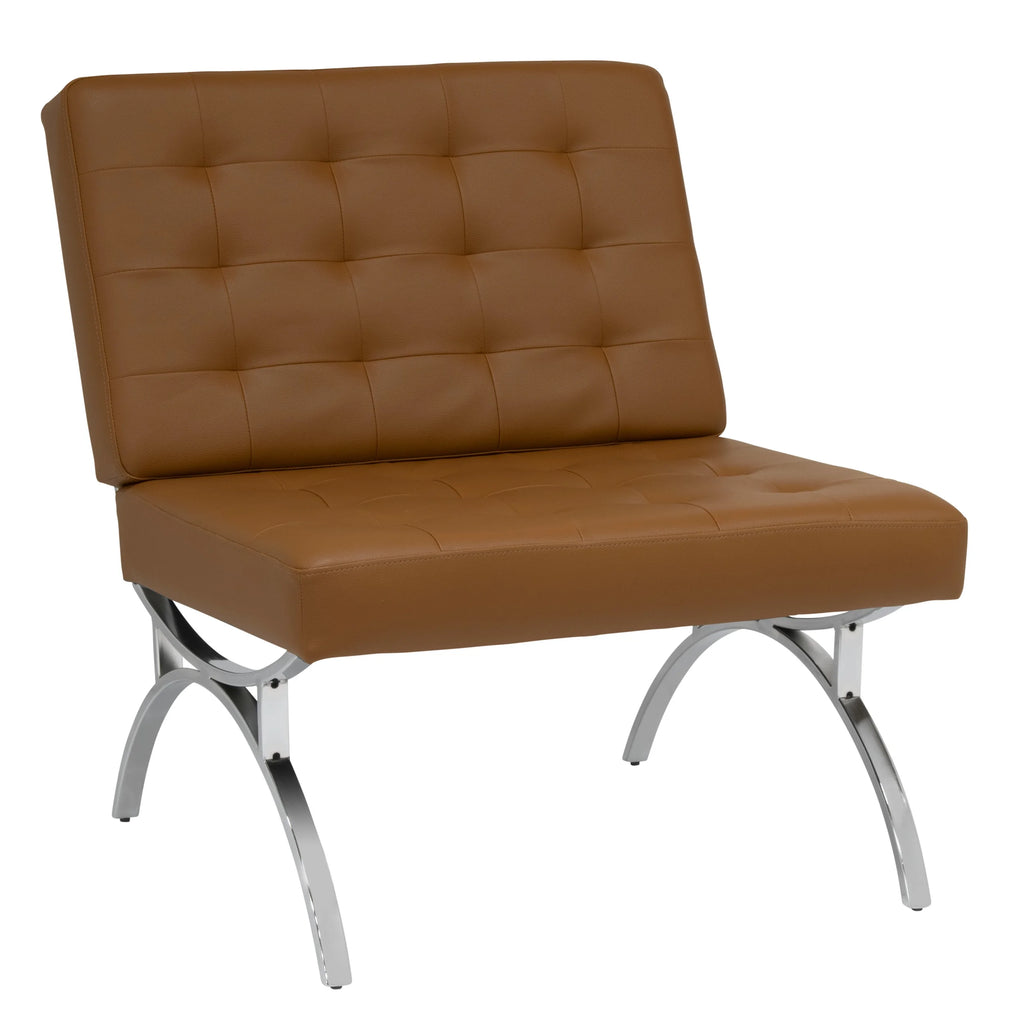 Brown Blended Leather Accent Chair R3233