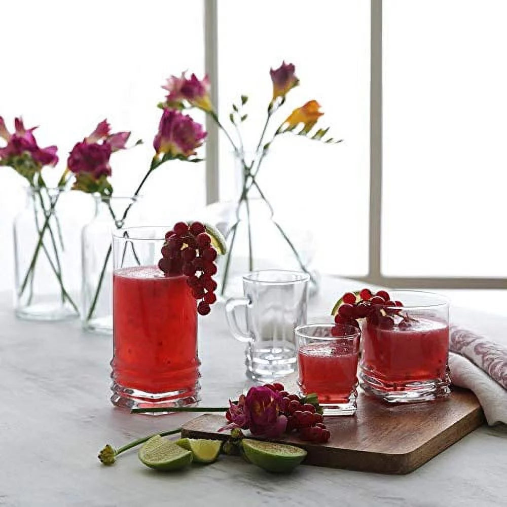 Clear 11.25 Ounce Highball Drinking Glasses Set of Six X7468