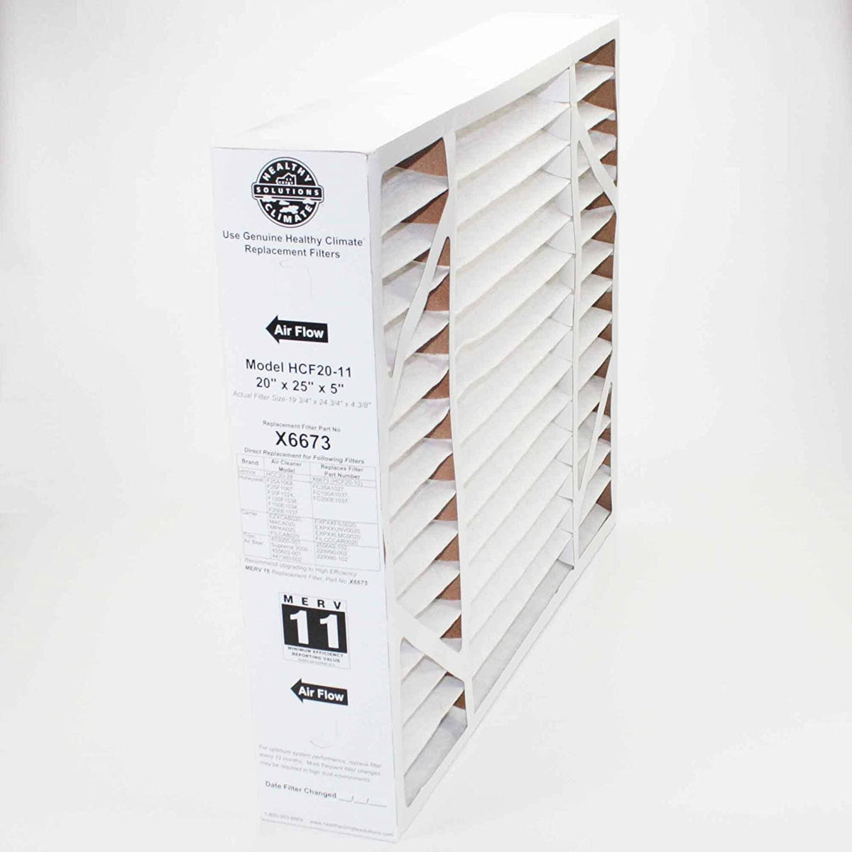 20x22x25x22x5x22 MERV 11 Air Purifier Filter Replacement (4 Pack) V455853