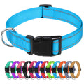 Reflective Nylon Adjustable Dog Collar with Quick Release Buckle F676