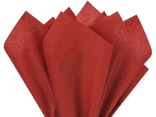 Solid Scarlet Red Tissue Paper 20 x 26 Sheet Q6290