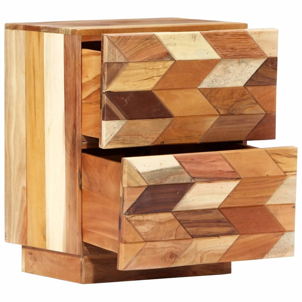 Bedside Cabinet Solid Reclaimed Wood P572926