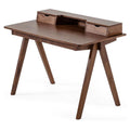 48" Rectangular Solid Wood Office Desk in Walnut T1700