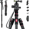 Aluminum Camera Tripod Monopod, Foldable, 360 Degree Ball Head, Quick Release Plate, Max. Payload 33lb, Pack of 2 G938