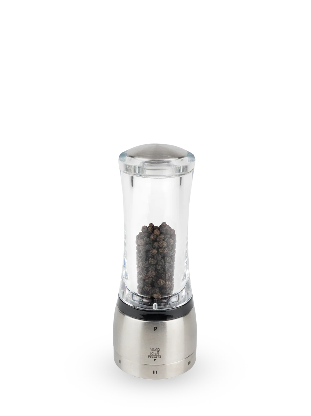 Acrylic Stainless Pepper Mill M5628