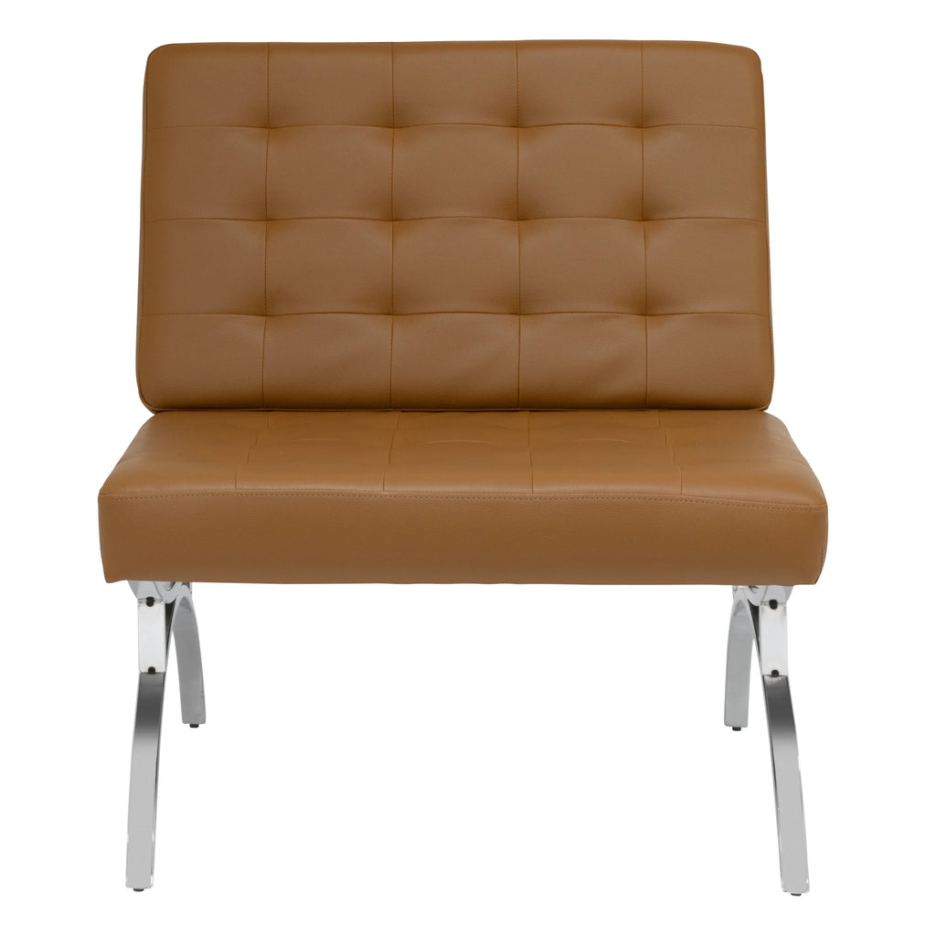 Brown Blended Leather Accent Chair R3233