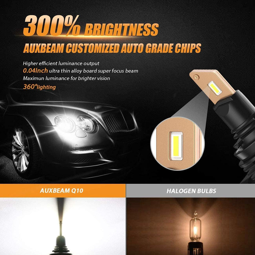 6500K Cool White LED Bulbs Combo, Pack of 4 Pack of 2 U5955