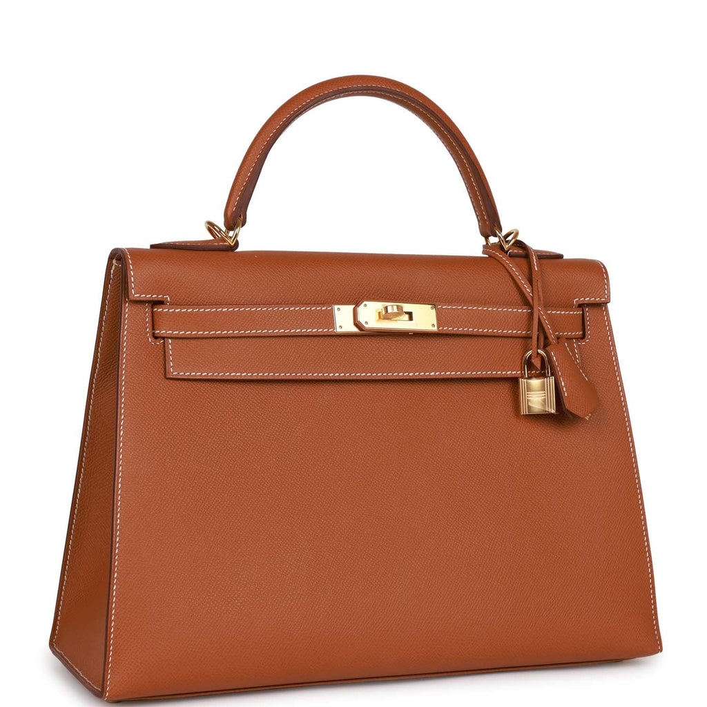 Gold Epsom Leather Bag V64008