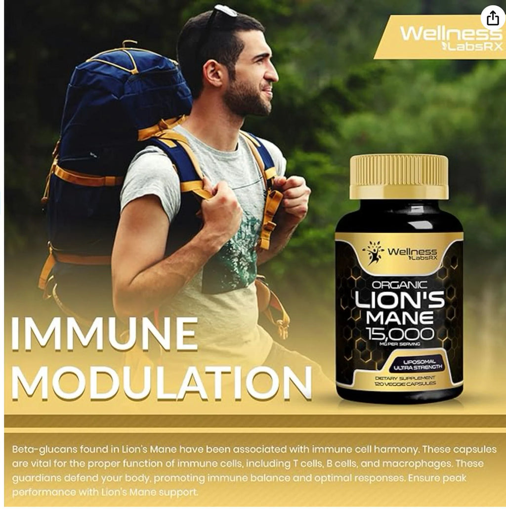 Mushroom Supplement 120 Capsule H6072