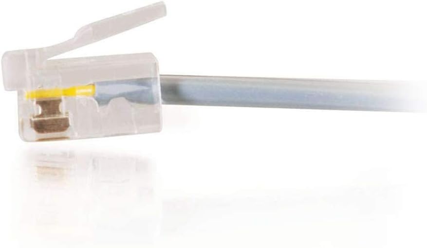 75 Pack Silver RJ11 Telephone Cable S42037
