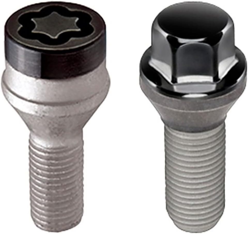 Black 5 Lug Hex Lug Bolt Install Kit with Locks T617508