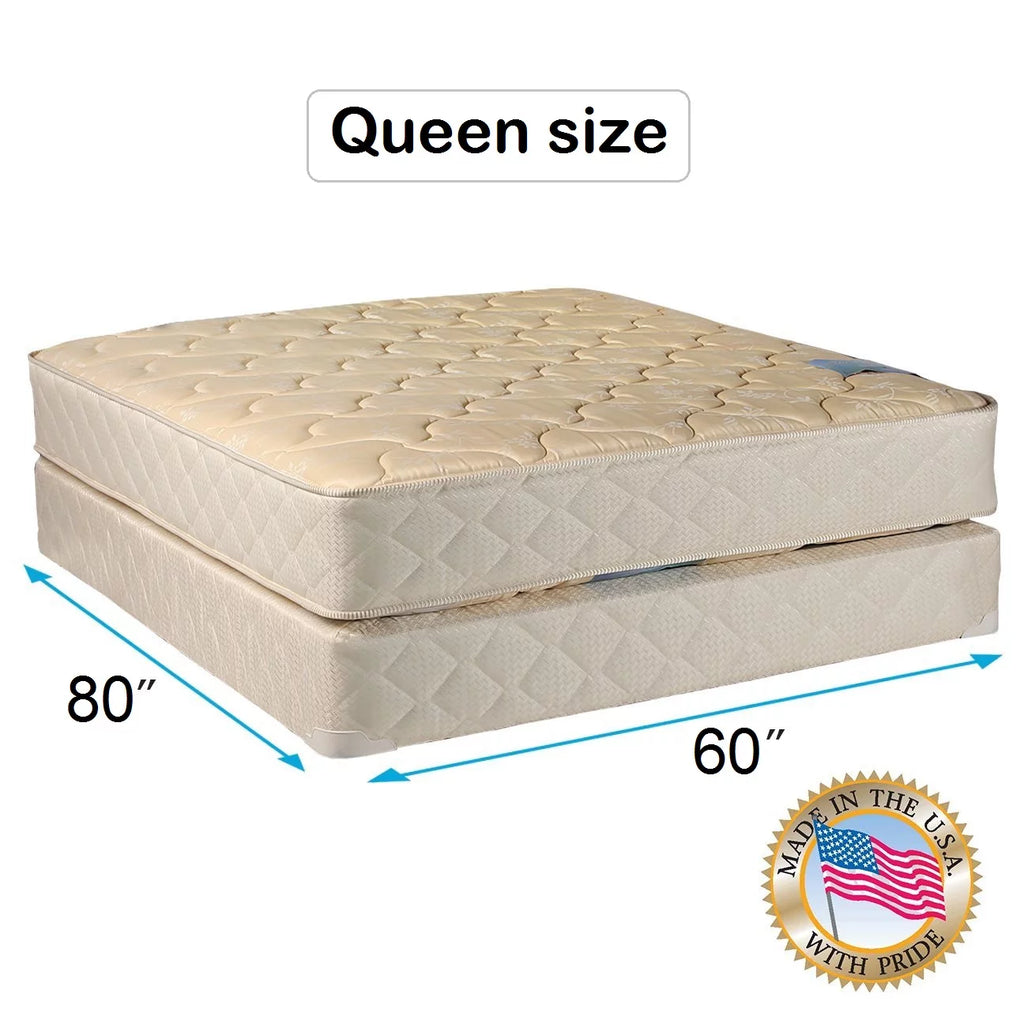 Queen Size Foam Mattress Set with Bed Frame U463733