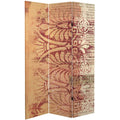 Rust/Gold Canvas Room Divider P84408