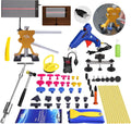 68 Pcs Auto Body Paintless Dent Removal Tools Kit LED Reflect Light Board Dent Lifter Bridge Puller Set H4174