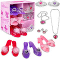 Princess Dress Up Set with Shoes, Crown & Jewelry D2417
