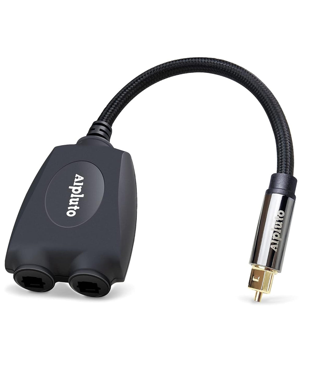 Fiber Optic Audio Splitter 1 in 2 Out Optical Audio Adapter with 24K Gold Plated Connectors M826248