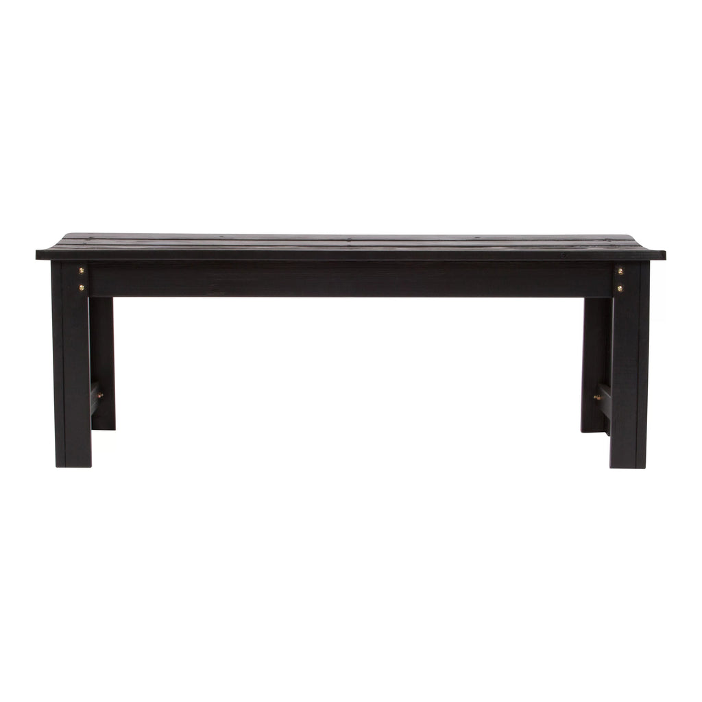 4 Ft. Backless Wooden Garden Bench D798850