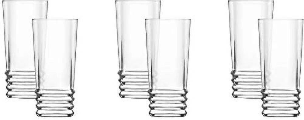 Clear 11.25 Ounce Highball Drinking Glasses Set of Six X7468