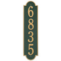Green/Gold Address Plaque E41013