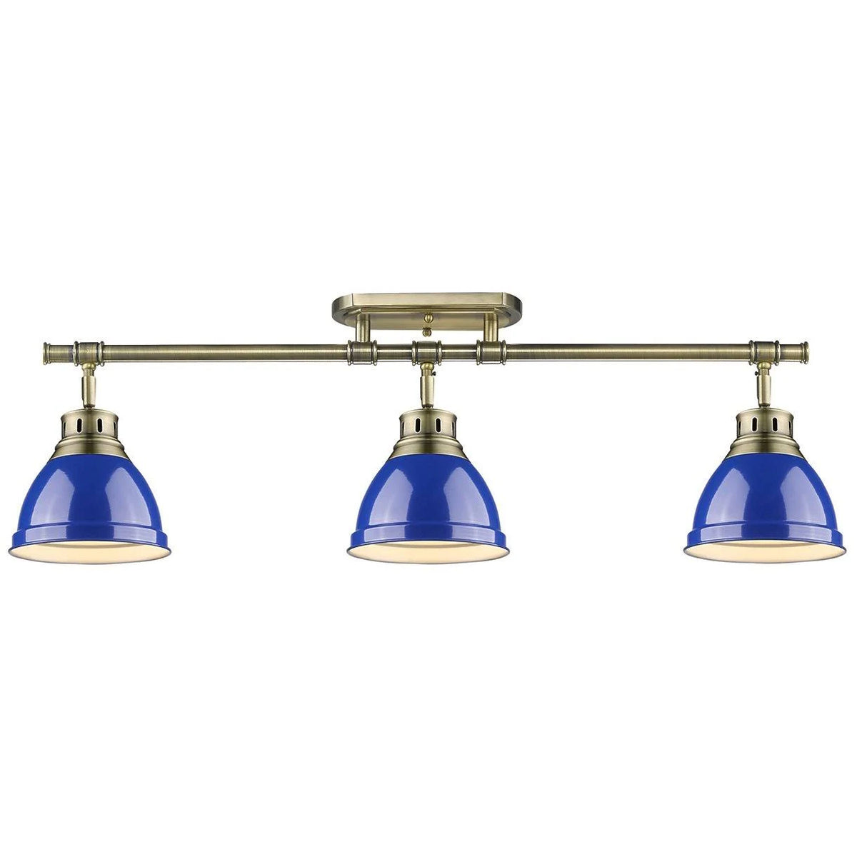 Blue 3 Light Semi-Flush Track Light C316780