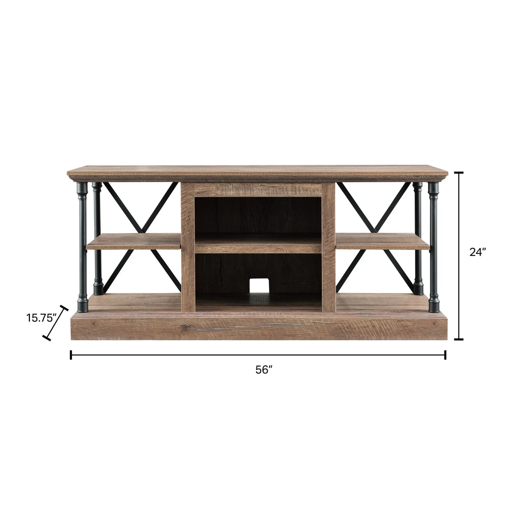 Media Console in Rough Sawn Birch Finish Z940076
