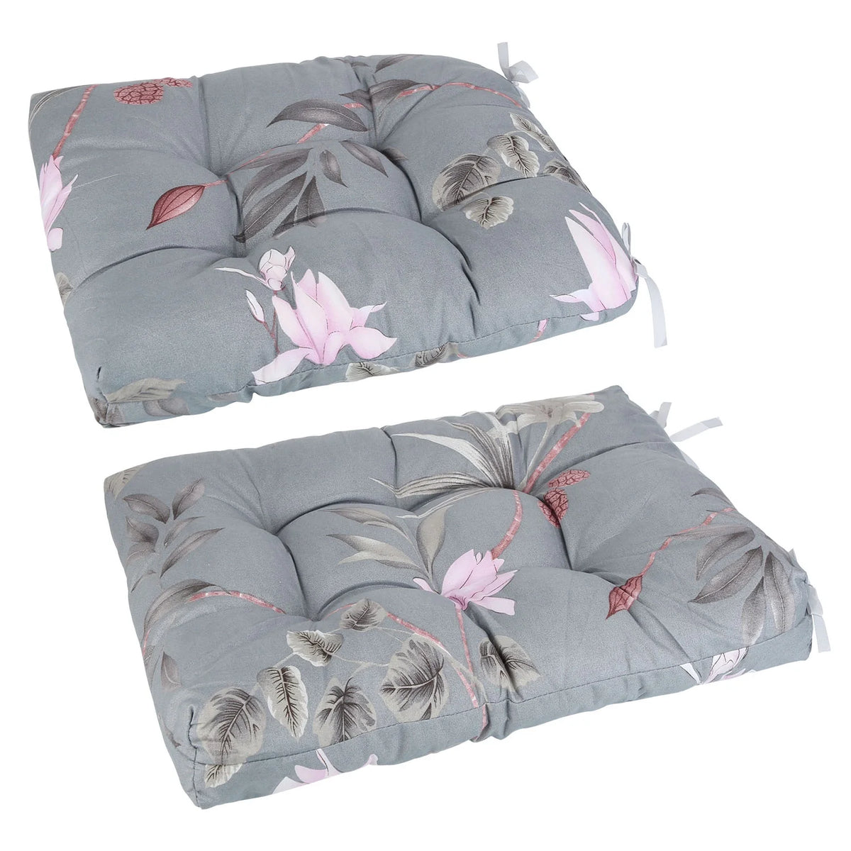 Grey Green Leaf Polyester Rocking Chair Cushion X40371