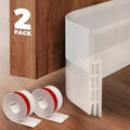 2 Pack White Door Draft Stopper S6971