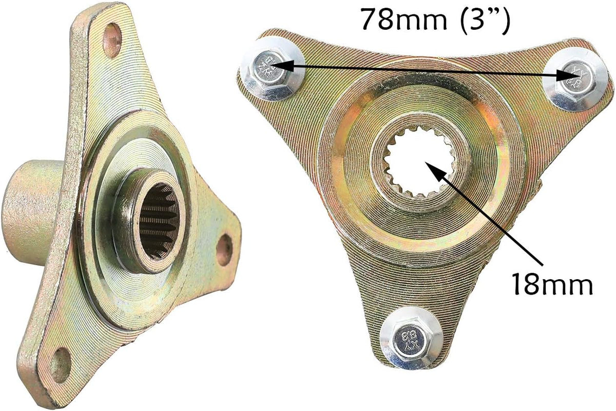 Rear Axle Shaft Kit with Brake Master Cylinder Caliper Disc Rotor Assembly U459