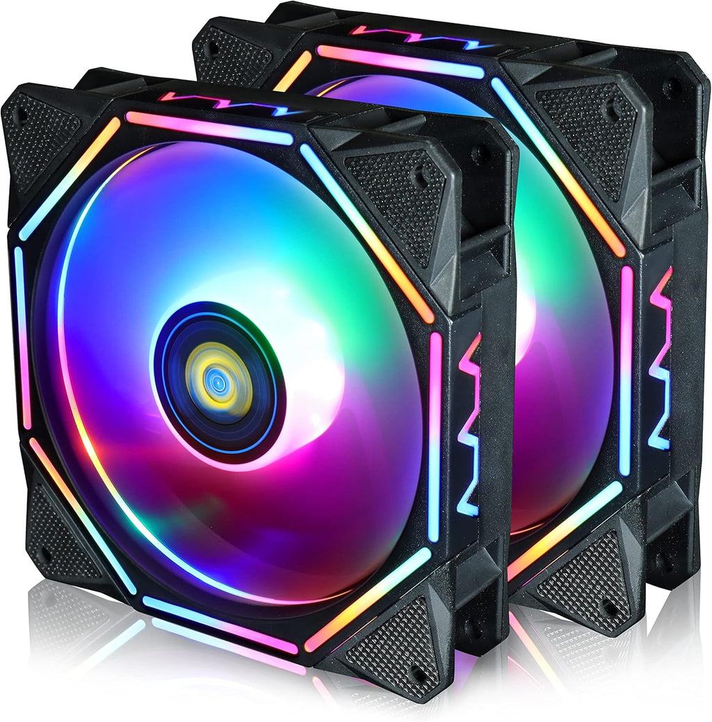 RGB LED 120mm Case Fan 2Pack K4050