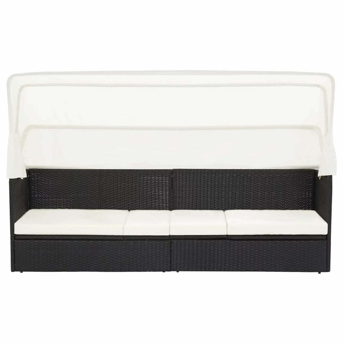 Adjustable Sun Lounger with Canopy and Cushion T150050