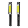 Black 400 Lumen COB LED Magnetic Flashlight 2 Pack X29420