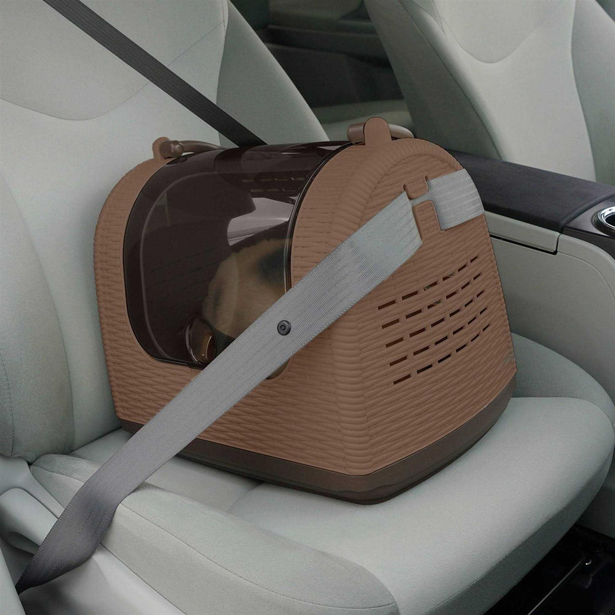 Faux Wicker Pet Carrier M709