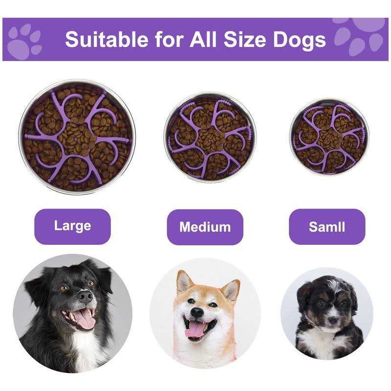 Silicone Spiral Slow Feeder Dog Bowls D866334