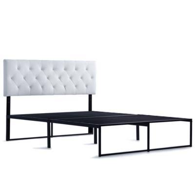 White Faux Leather Queen Headboard G710400