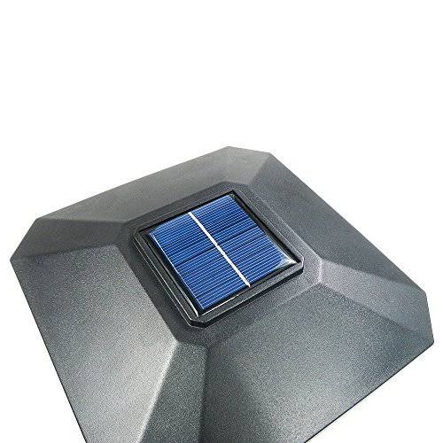 Black 4 Pack Solar LED Post Cap Light O671867