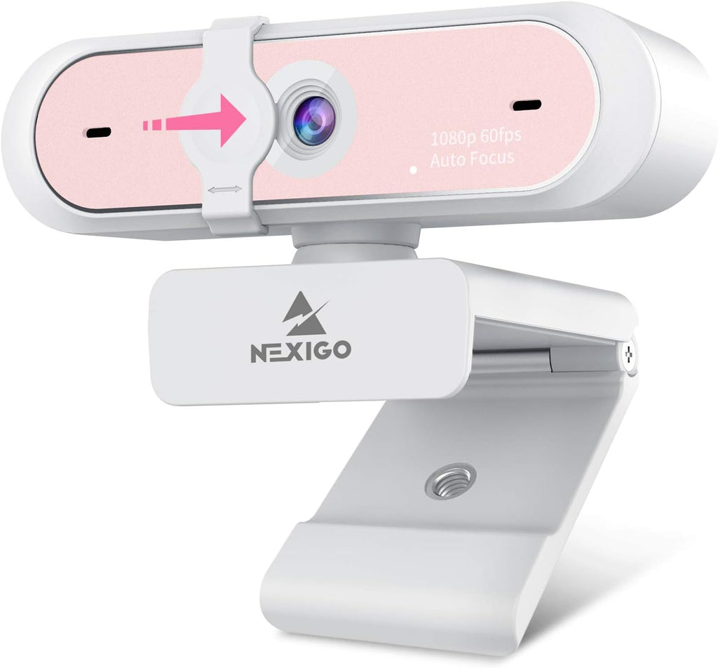 1080P 60FPS Webcam with Dual Microphone & Cover, Autofocus K537