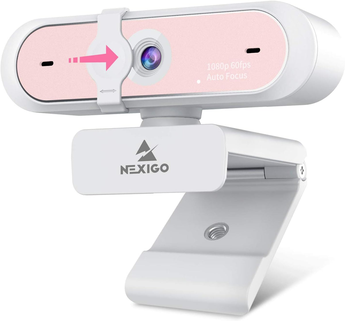1080P 60FPS Webcam with Dual Microphone & Cover, Autofocus K537