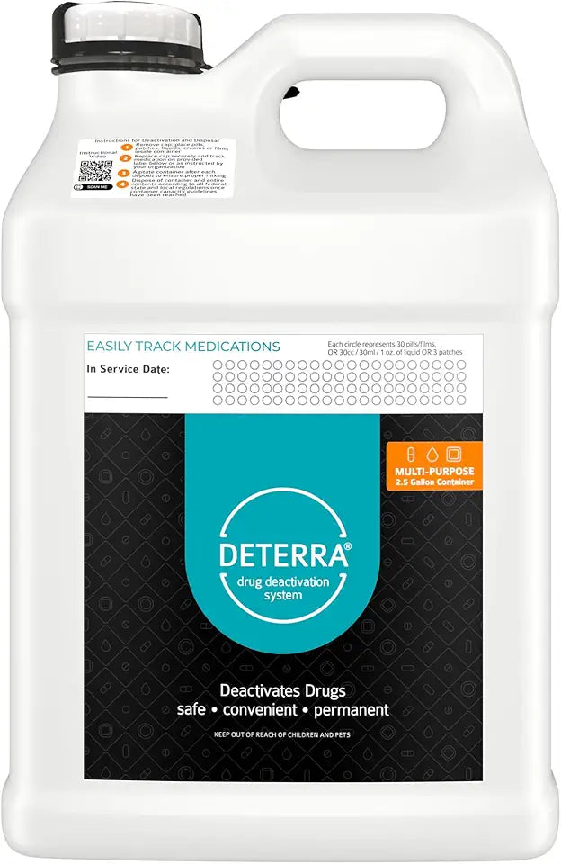 2.5 Gallon Drug Deactivation and Medication Disposal Container 2-Pack Q83589