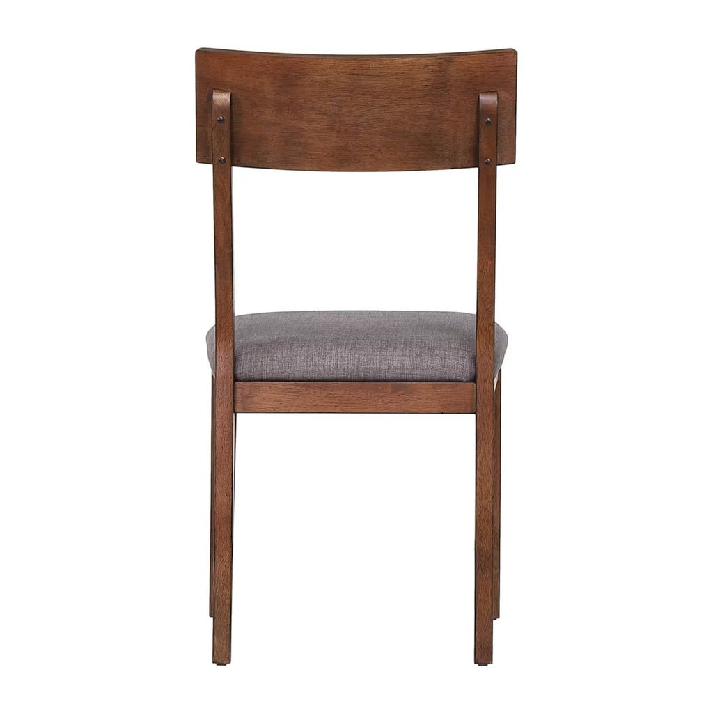 Mid Century Danish Walnut Upholstered Side Chair Set Of 2 I464