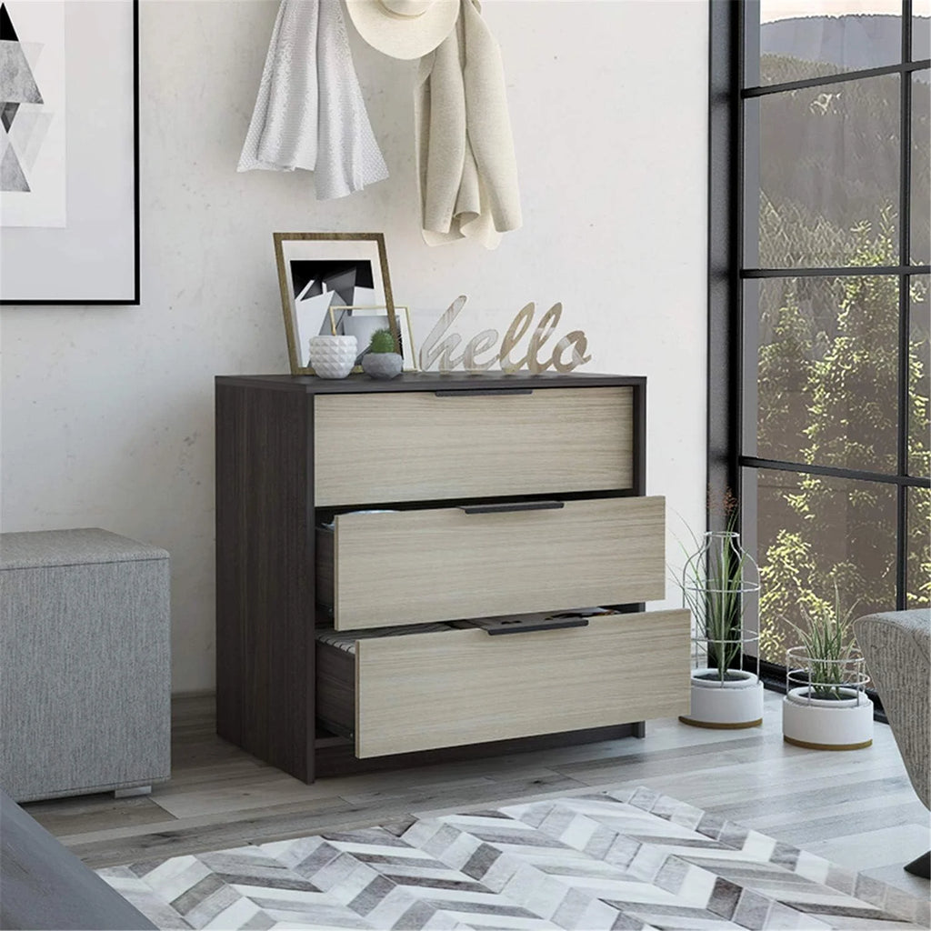 3 Door Dresser with 3 Wide Drawers P9419