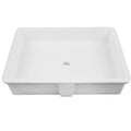 White Solid Surface Rectangular Undermount Lavatory U442