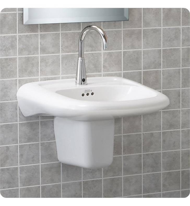 White Wall Mounted Sink F446