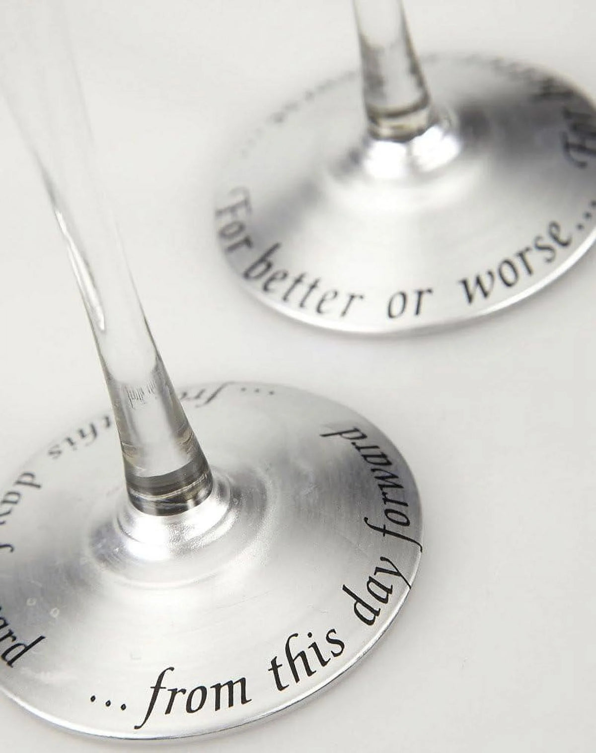 8 Oz. Wedding Champagne Toasting Flute Glasses, Set Of 2 A987