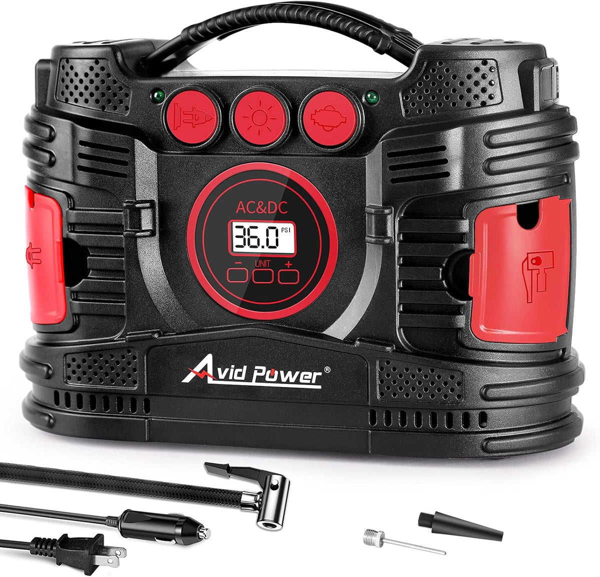 Portable Tire Inflator Air Compressor with Digital Pressure Gauge Q665083