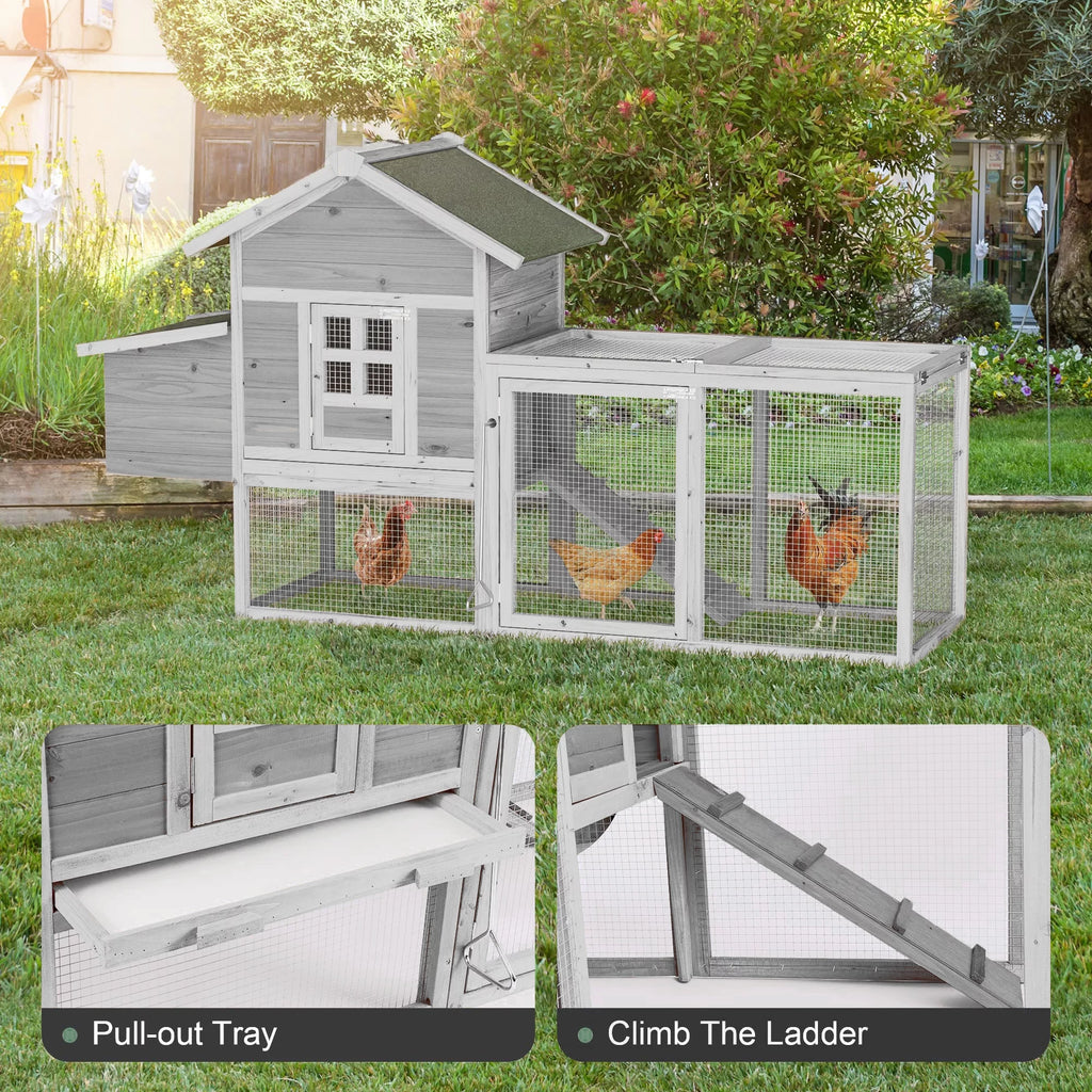 Large Wooden Chicken Coop S39514