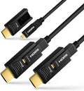 50-Meter Fiber Optic HDMI Cable 4K 60Hz 18Gbps Black J554